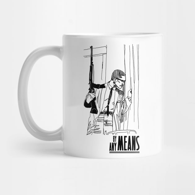 By Any Means Necessary Malcolm X T-Shirt by HipHopTees